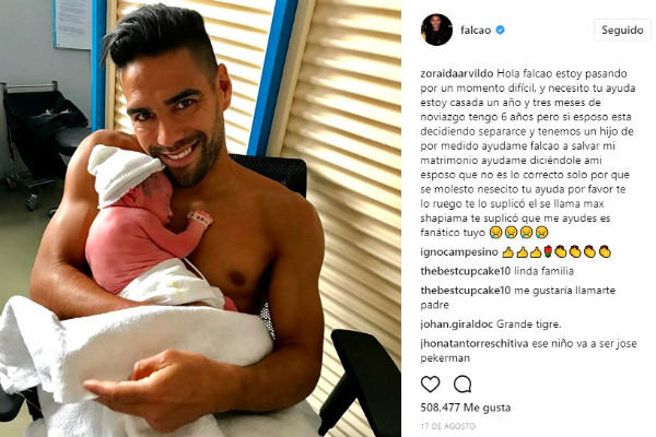 La desesperada mujer que pide ayuda a Falcao 1