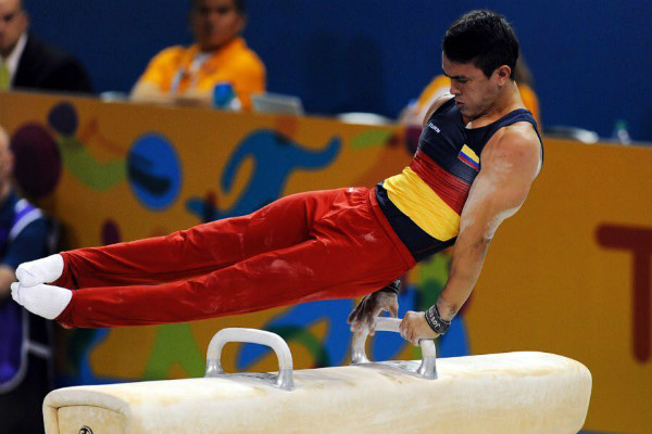 Jossimar Calvo le dio la medalla de plata a Colombia en la Copa Mundo de gimnasia 