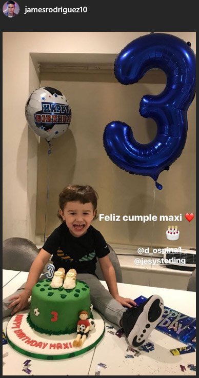 El gesto que tuvo James con el hijo de David Ospina