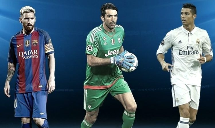 Buffon, Messi y Ronaldo, candidatos al mejor futbolista de la UEFA