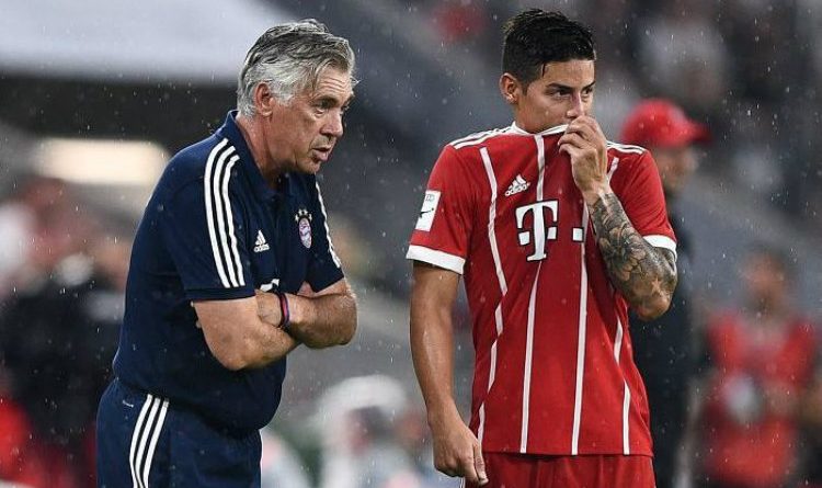 La mala noticia que podría recibir James sobre Ancelotti