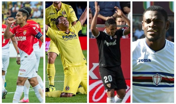 Falcao, Bacca, Muriel y Zapata marcaron en Europa, revive sus goles