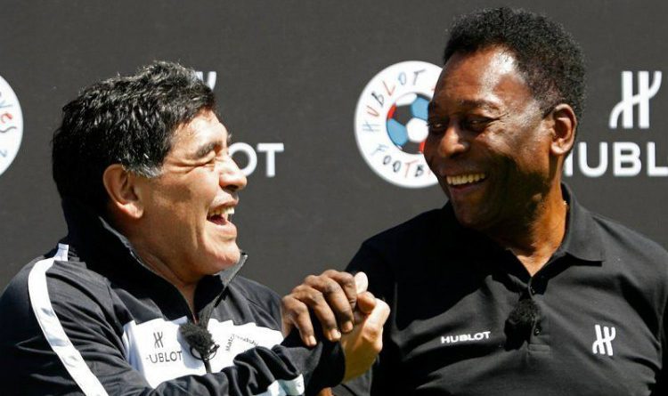 El emotivo encuentro entre Maradona y Pelé en Rusia. ¡Hermosa foto!