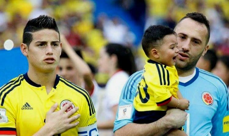 El gesto que tuvo James con el hijo de David Ospina