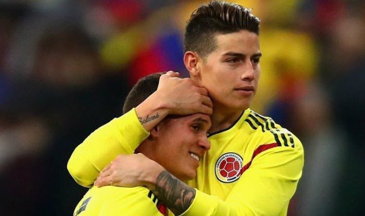 La foto de James y Quintero que es viral en redes sociales