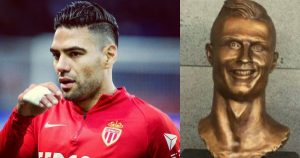Falcao García tiene su propia estatua, pero ¿al estilo CR7?