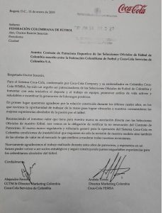 comunicado de Coca Cola