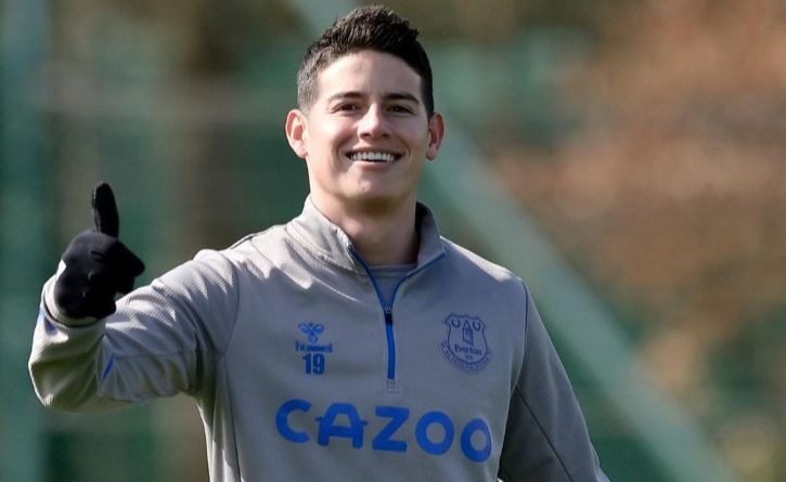 Optimismo por la novedad acerca de la situación de James Rodríguez en Everton
